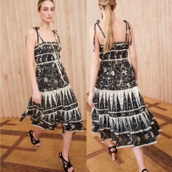 Ulla Johnson Indah Printed Midi Dress - Picture 3 of 6